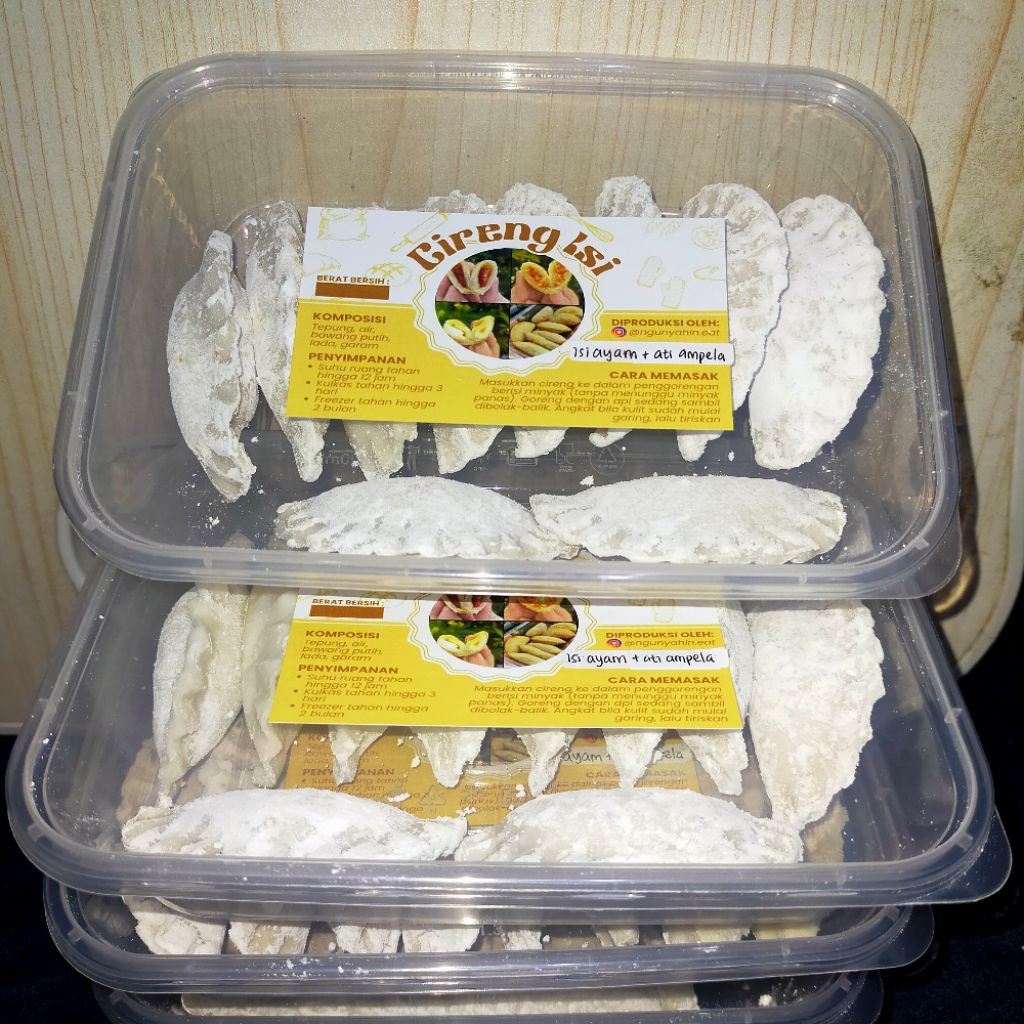 

CIRENG ISI AYAM SUWIR/KEJU/ATI AMPELA