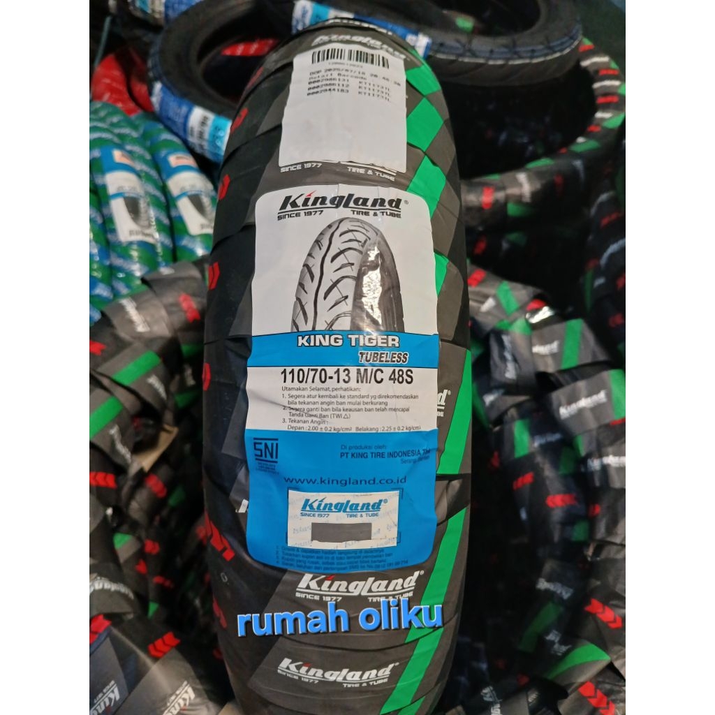 Ban Tubeless Kingland 110/70-13 | 130/70-13