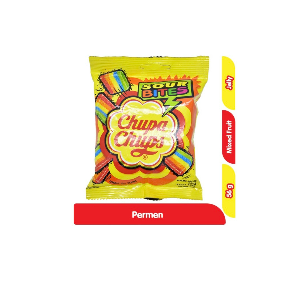 

CHUPA CHUPS SOUR BITES PERMEN JELI ANEKA BUAH 56 gram