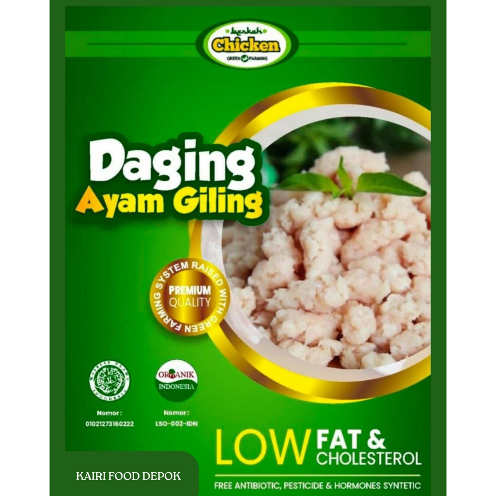 

Berkah Chicken | Ayam Organik Daging Giling Dada 500 gram - Frozen Food Sehat dan Praktis