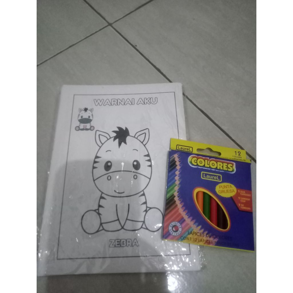 

lembar buku belajar mewarnai anak paud kb tk untuk perkembangan anak