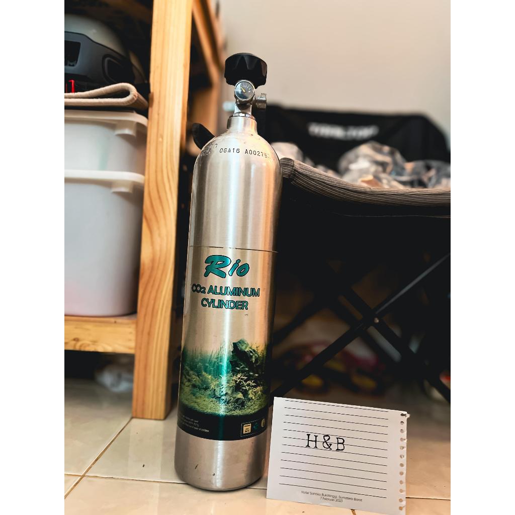 Preloved Tabung CO2 Alumunium RIO 3L Aquascape Mulus