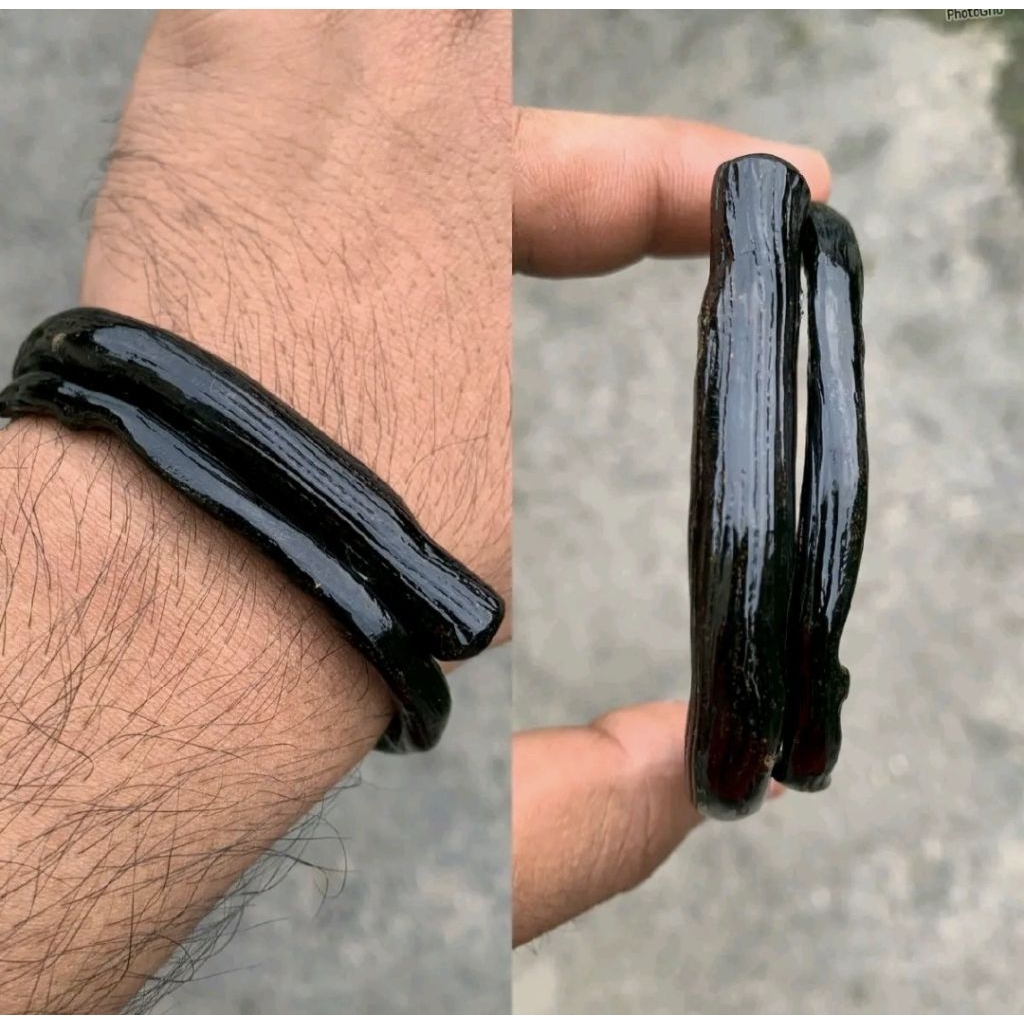 Gelang Akar Bahar Hitam Size sedang