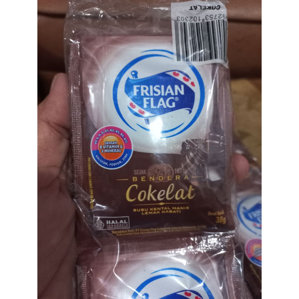 

susu bendera coklat sachet isi 6 per pack