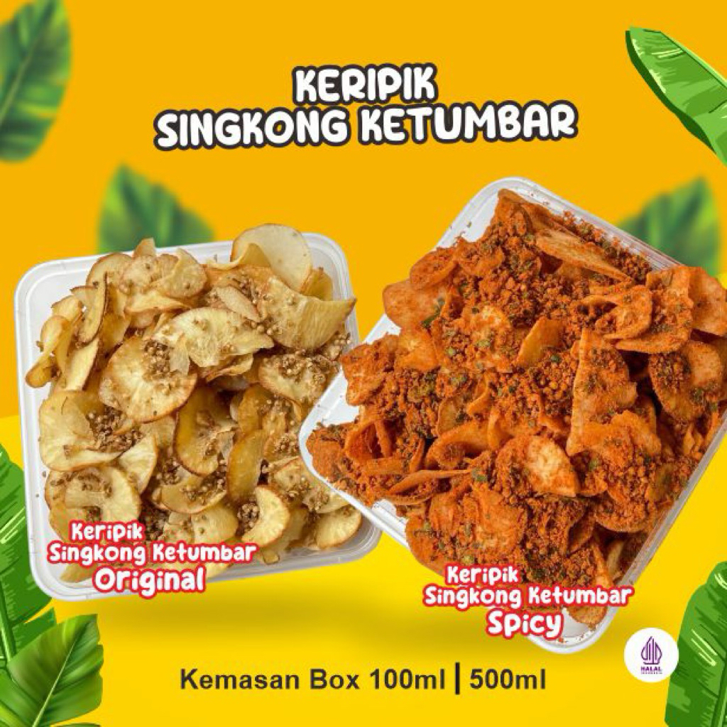 

Keripik singkong ketumbar cassava snack renyah gurih pedas bbq