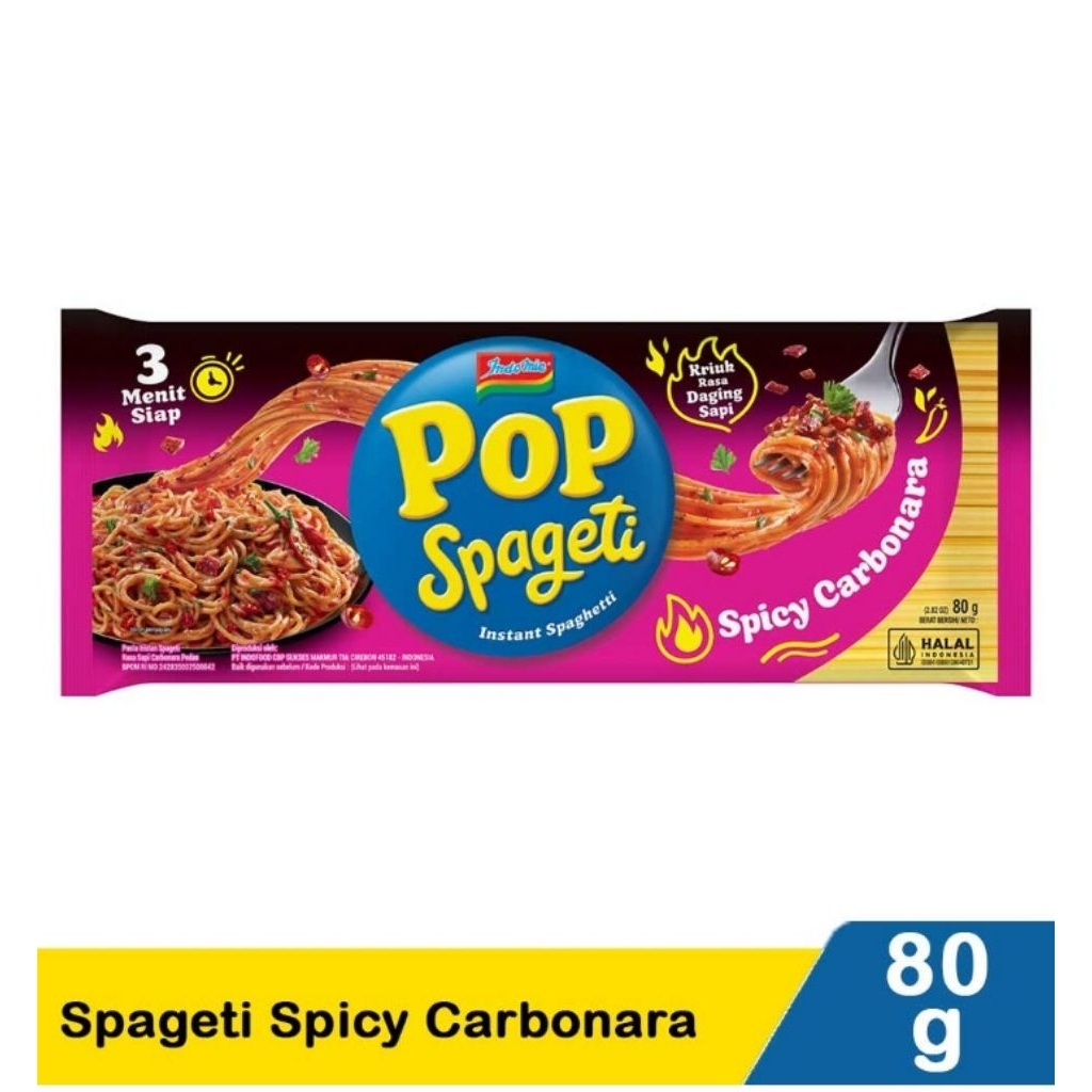 

Indomie Pop Spageti SpicyCarbonara 80G
