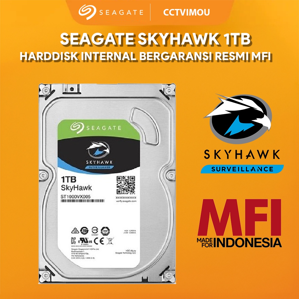 SEAGATE SKYHAWK 1TB SEAGATE HARDDISK INTERNAL 1TB BERGARANSI RESMI MFI