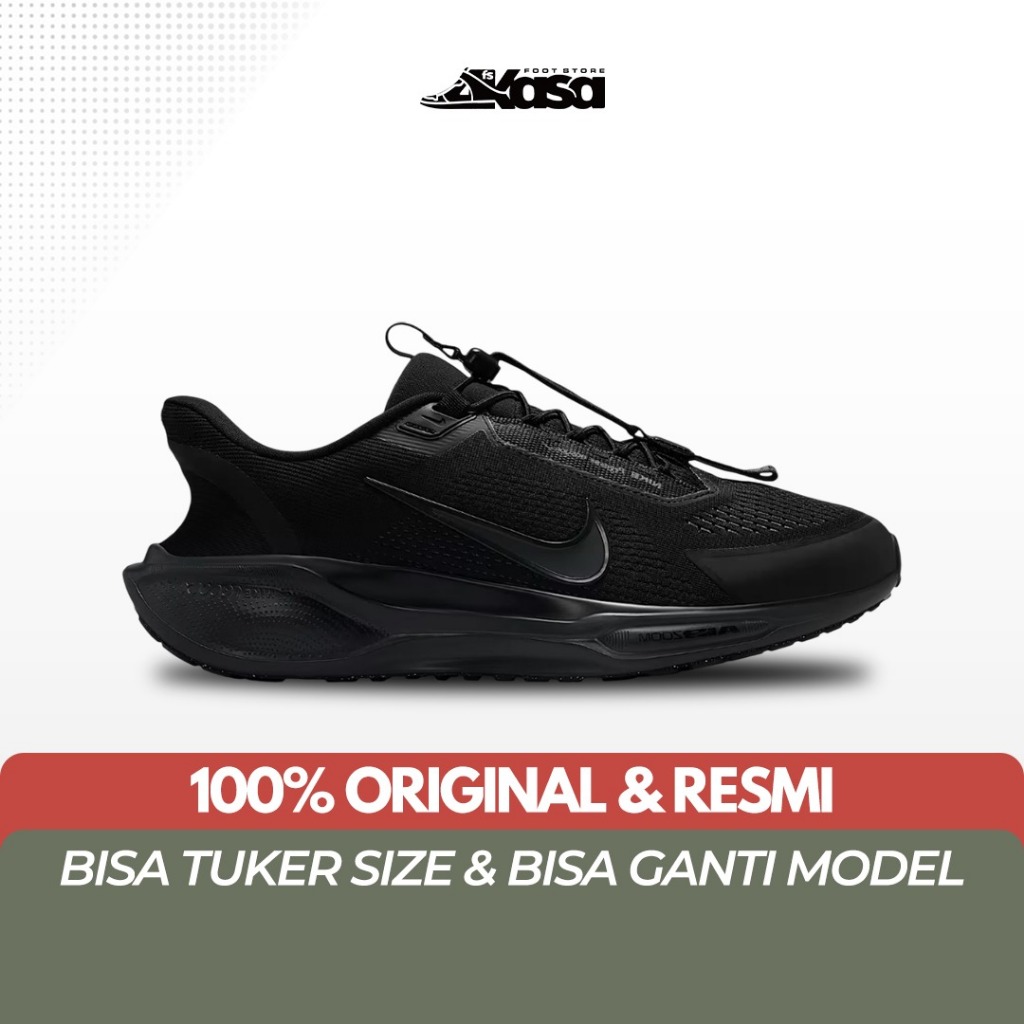 Sepatu Lari Pria NK Pegasus EasyOn Black White Anthracite