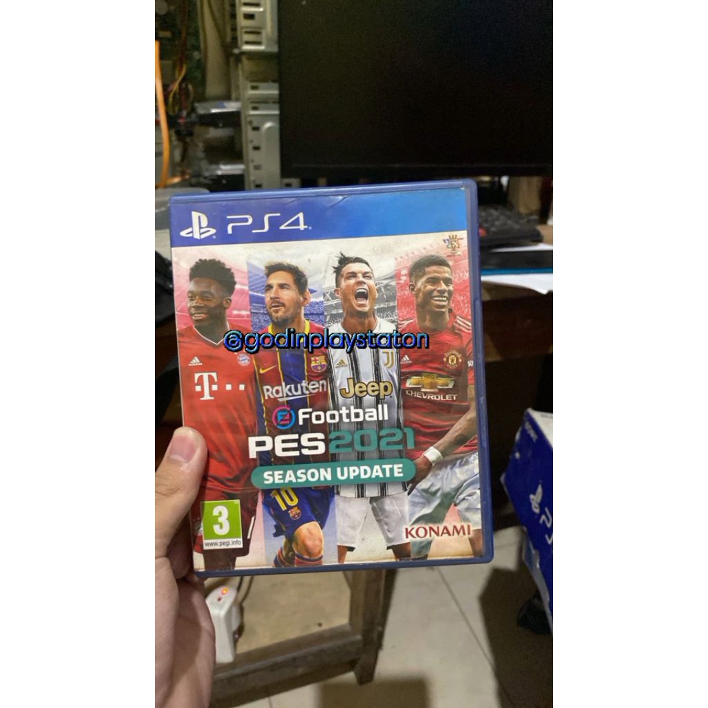 Blu Disc BD Kaset dan Akun Digital KONAMI Pes 2021 PS4