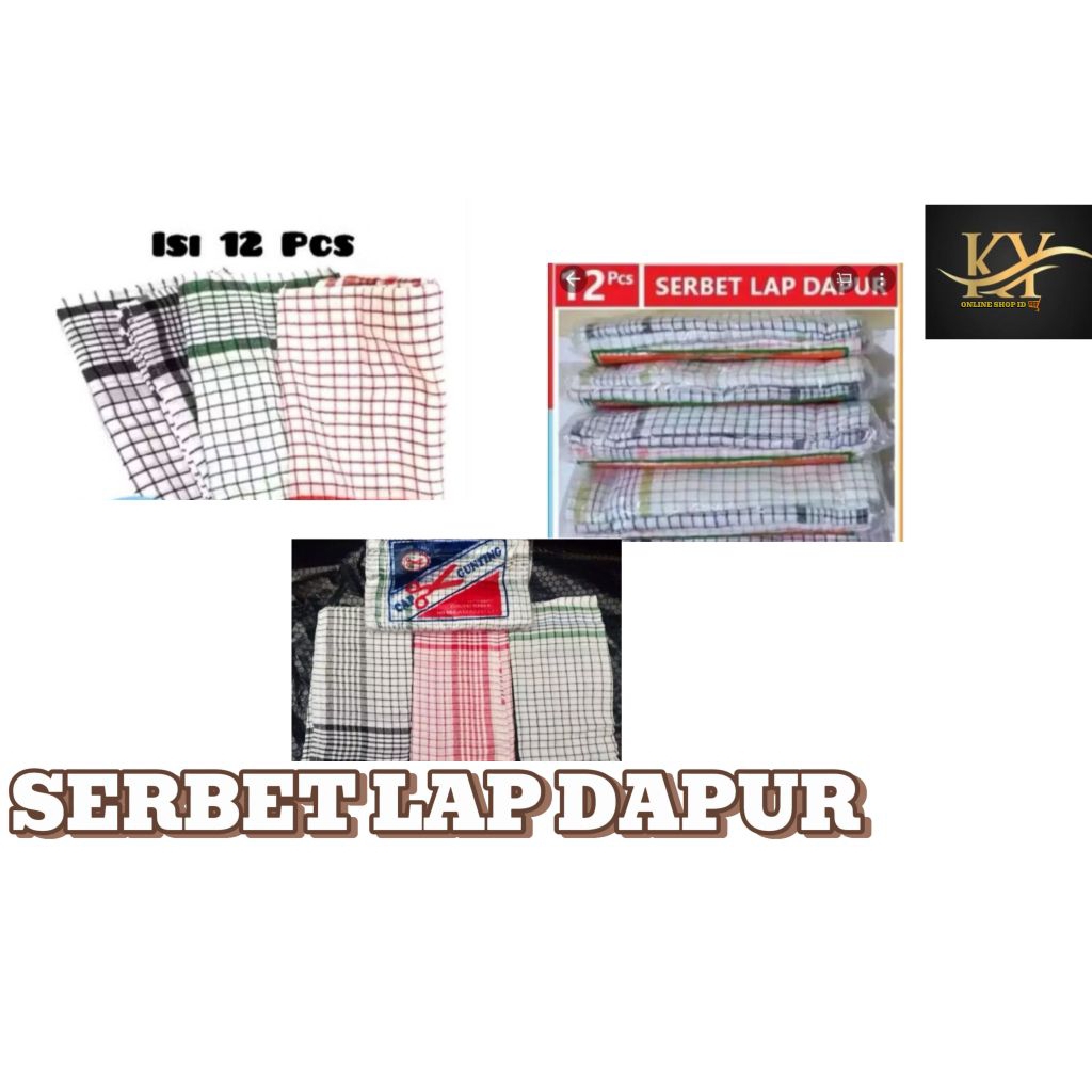 Serbet Lap || Serbet lap dapur  || Serbet lap dapur lusinan || untuk lap dapur