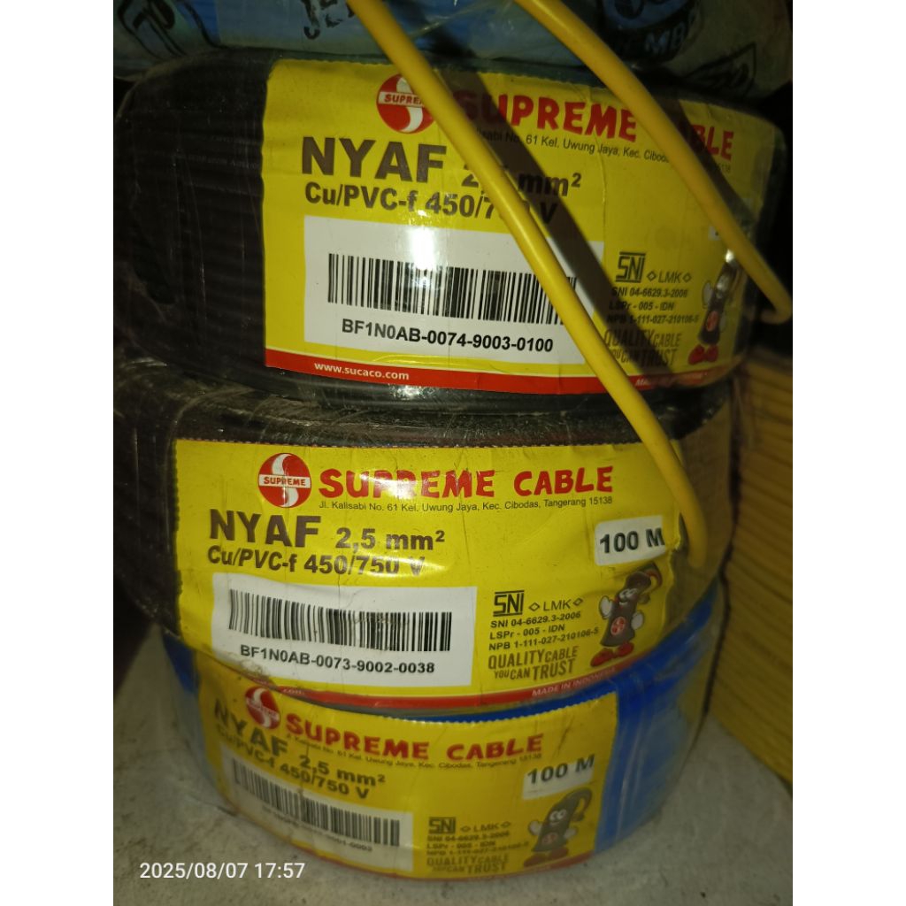 kabel nyaf 2.5mm supreme 50 meter