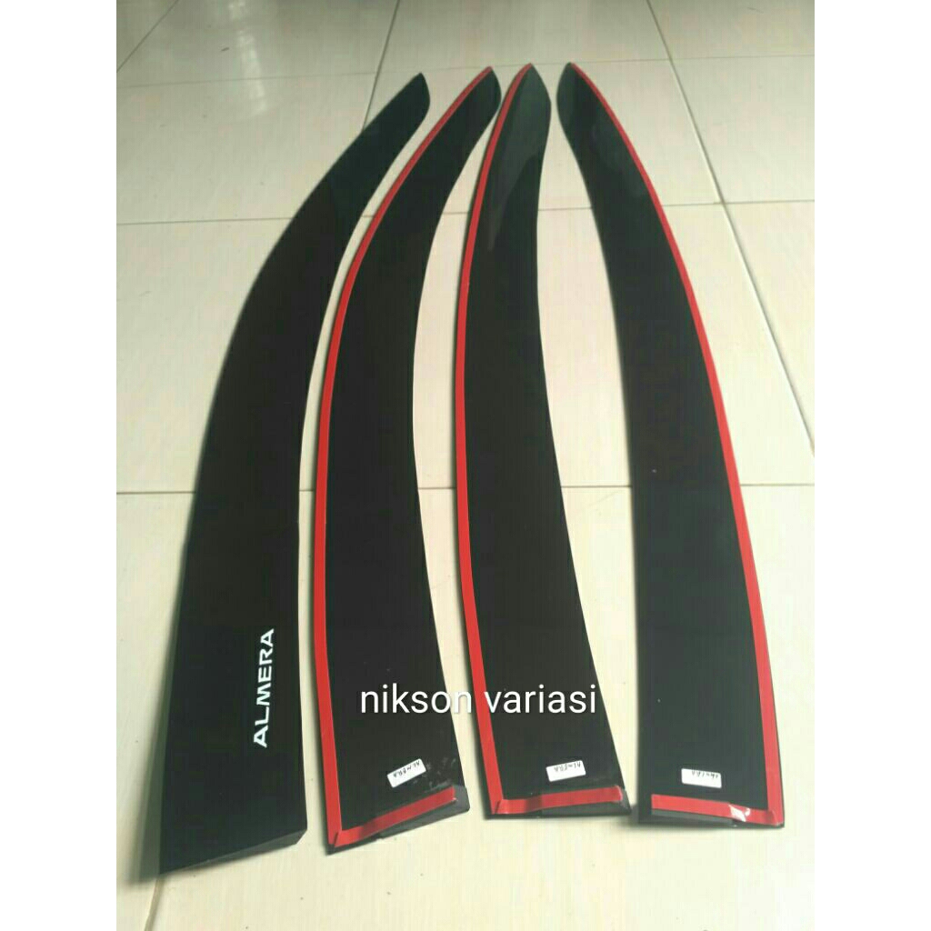 Talang air Almera model flat/rata