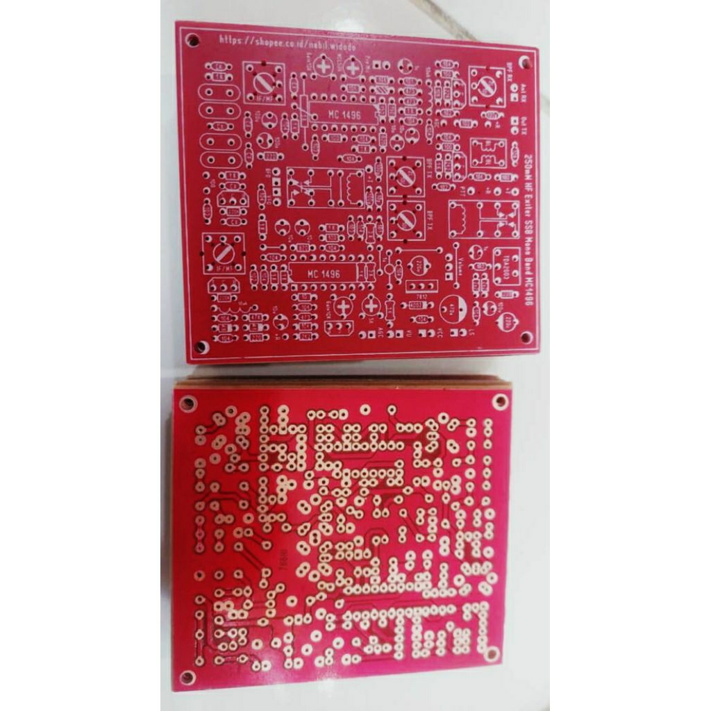 PCB Radio HF SSB MC1496, Exiter Transceiver SSB Pancarima