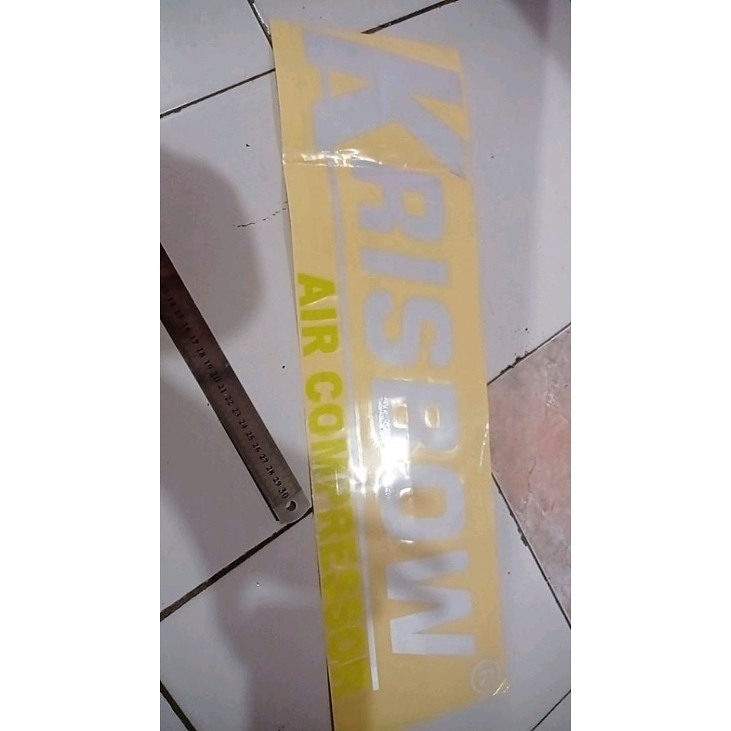 stiker krisbow air compressor