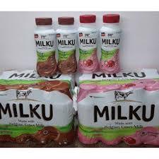 

SUSU MILKU UHT BOTOL WITH BELGIAN COWS MILK uk 200 ML COKLAT DAN STOBERI