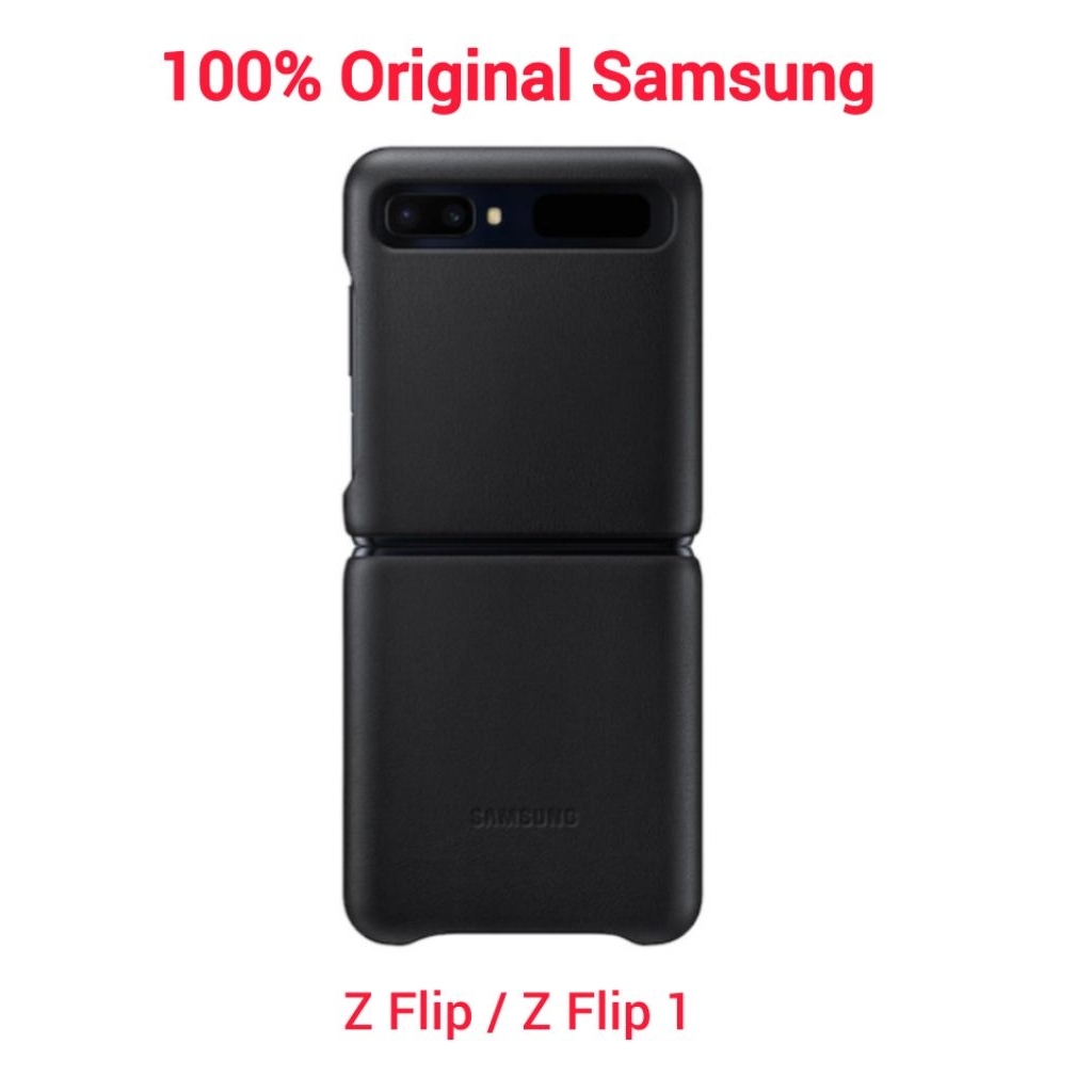 SAMSUNG Leather Galaxy Z Flip Z Flip 1 Case Cover Original 100%