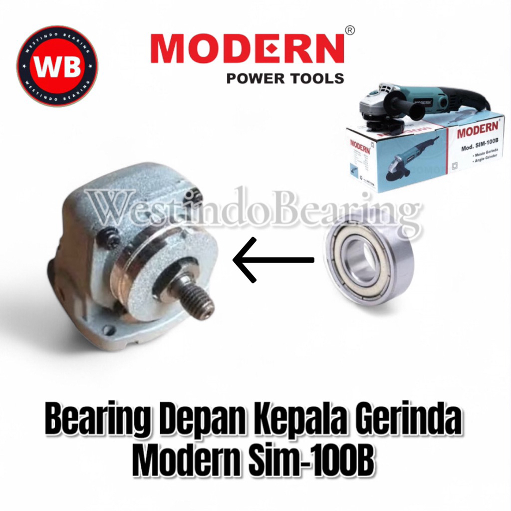 Bearing Depan Kepala Gerinda Modern Sim100B Laher Laker Lahar Spindle Kepala Mesin Gerinda