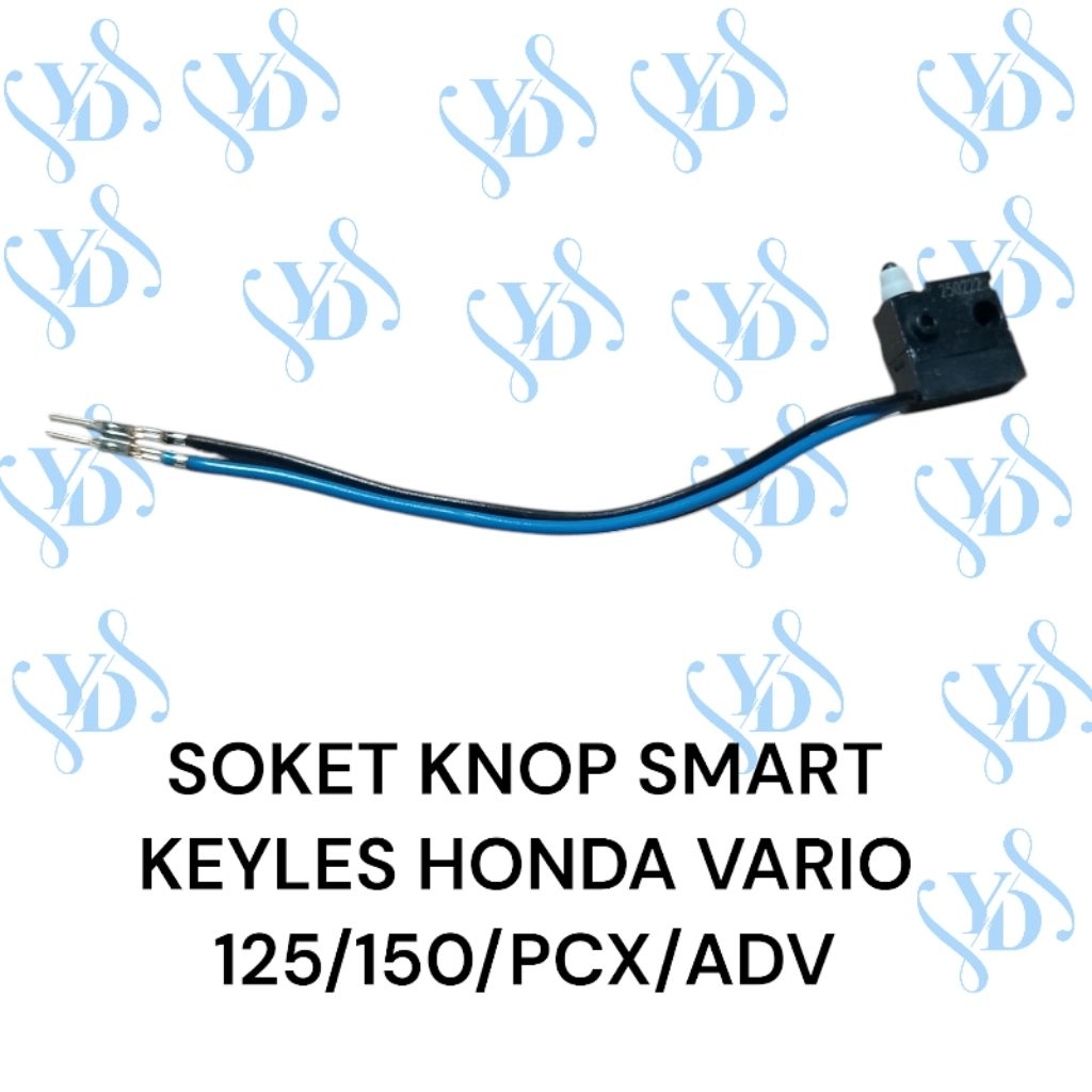 TOMBOL SOCKET KNOP PUSH ON/OFF KEYLESS SWITCH ON OFF KNOP KEYLESS BEAT Fi esp/ VARIO 125/150/PCX/ADV