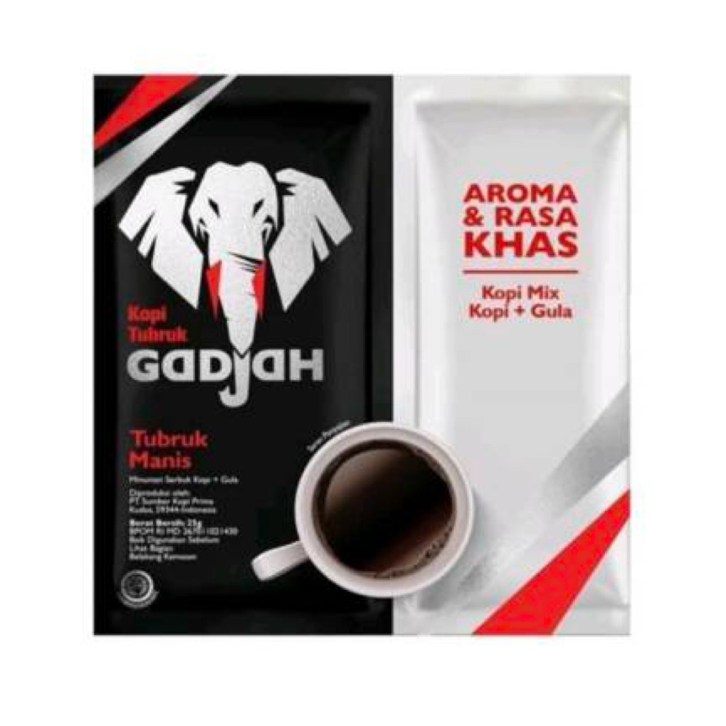 

Kopi Gadjah Gula Terpisah Renceng – Kopi Hitam Bubuk Sachet Praktis Isi Banyak