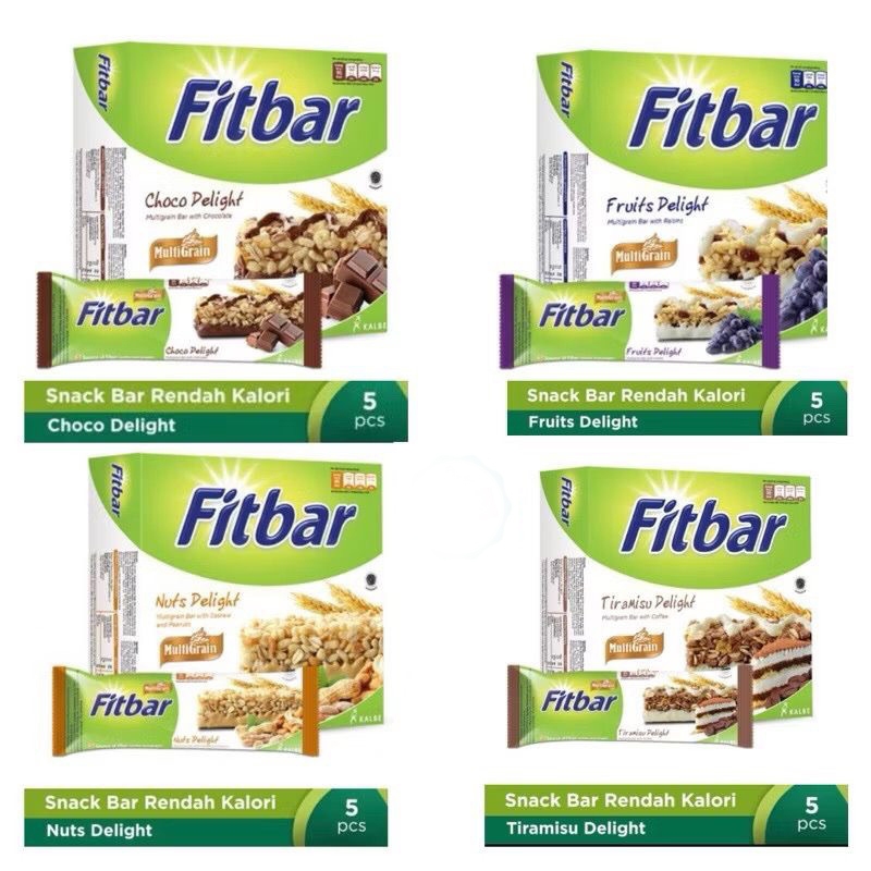 

Fitbar Multigrain Kemasan Box Isi 5 x 20gr Cemilan Sehat