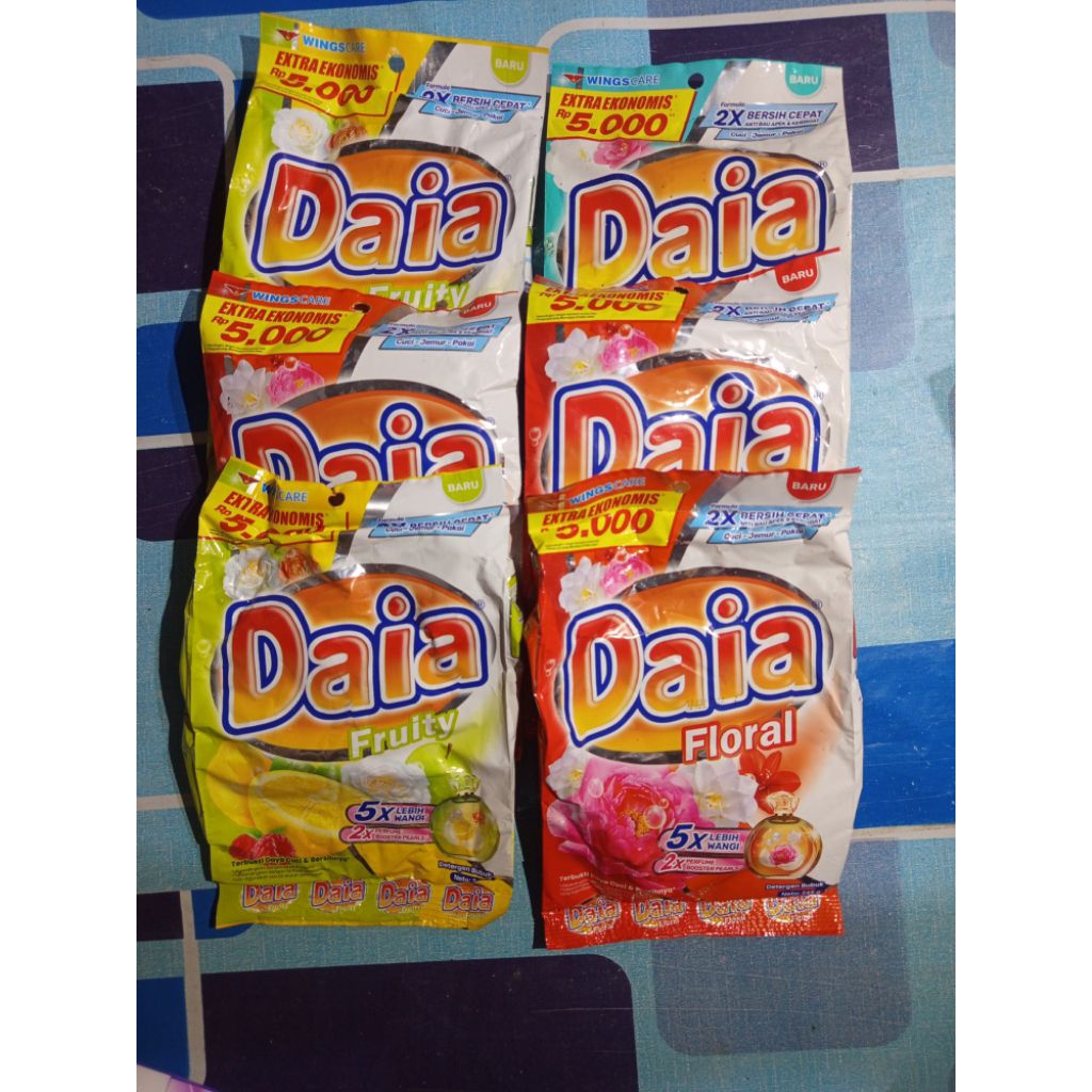 Grosir 3 / 6 Detergen Sabun Cuci Baju Daia, So Klin, Boom