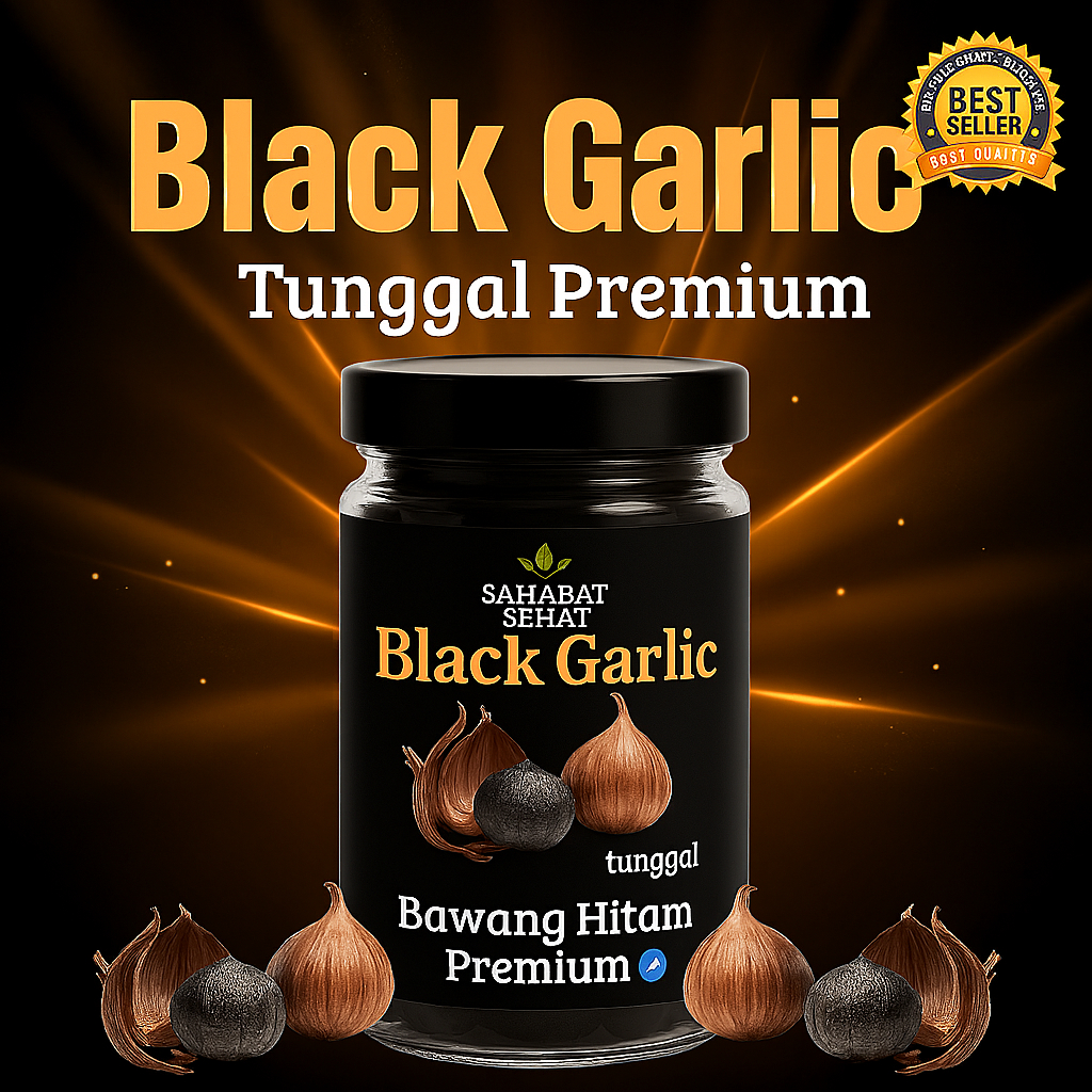 

Black Garlic 75-700gr Bawang Hitam Tunggal Fermentasi Bawang Hitam Premium