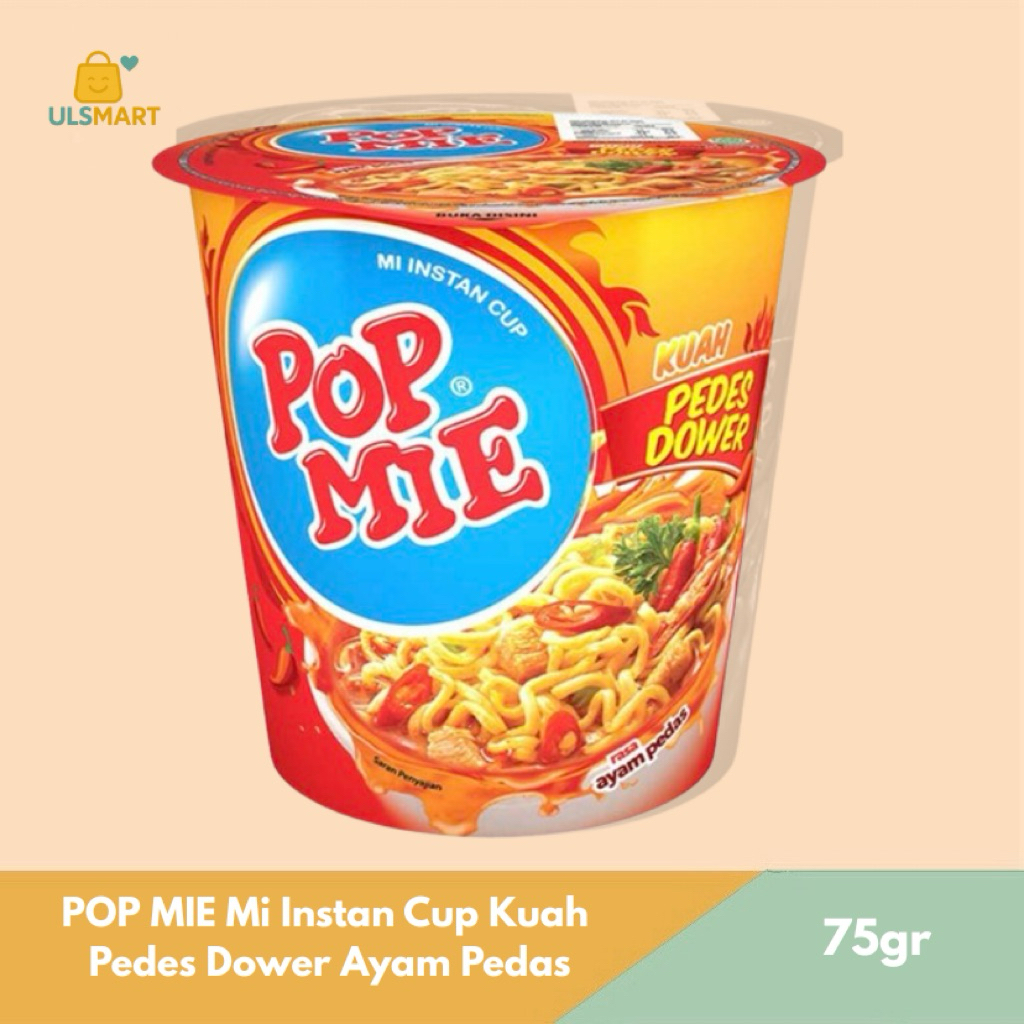 

POP MIE Mi Instan Cup Kuah Pedes Dower Ayam Pedas 75 g