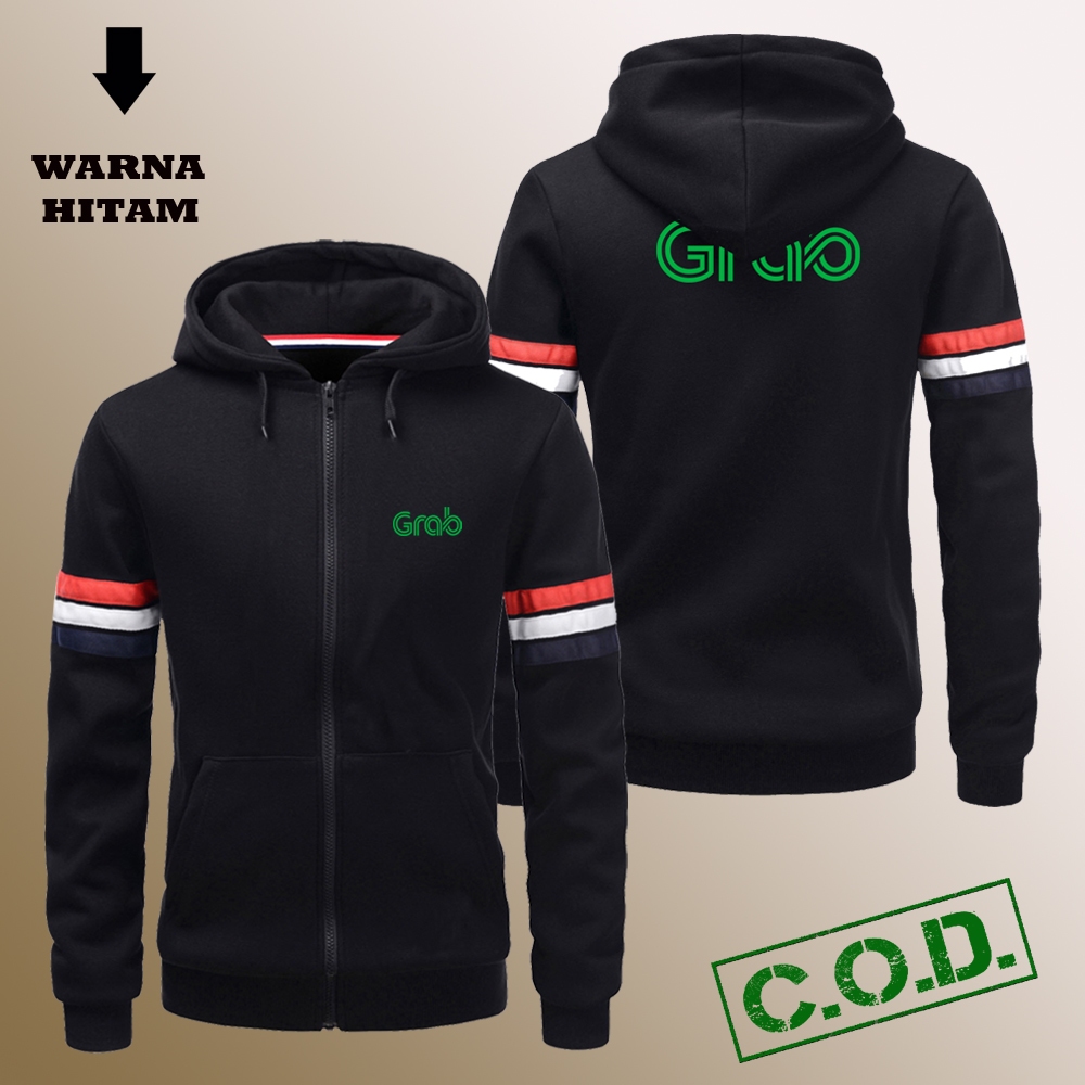 Jaket Hoodie  Kupluk / Jaket Ojol Gr3b Driver Online Terbaru / Jacket Gr3b Terbaru 2025
