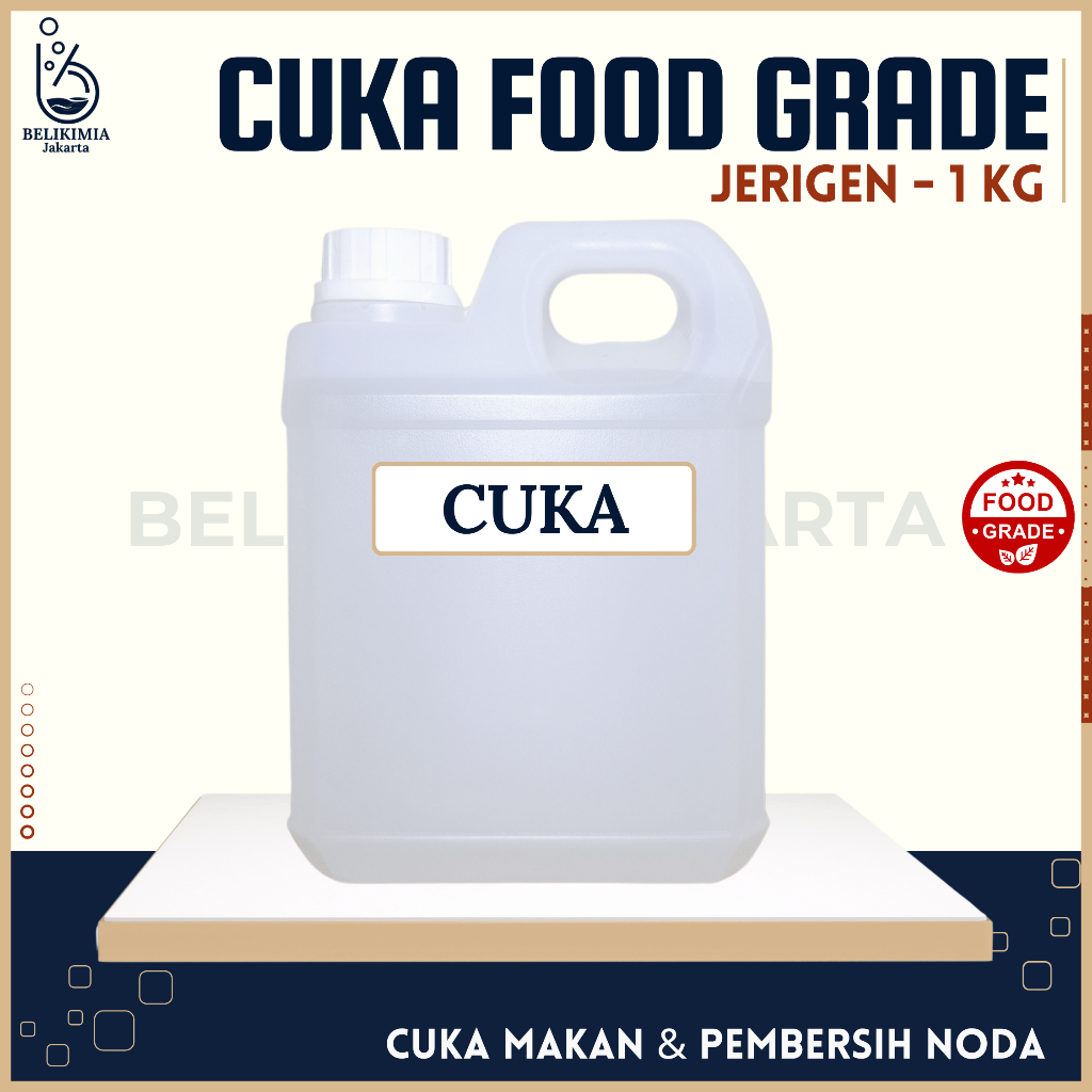 

Biang Cuka 1 KG Food Grade - Cuka Pembersih Alami Noda, Kerak, Bau