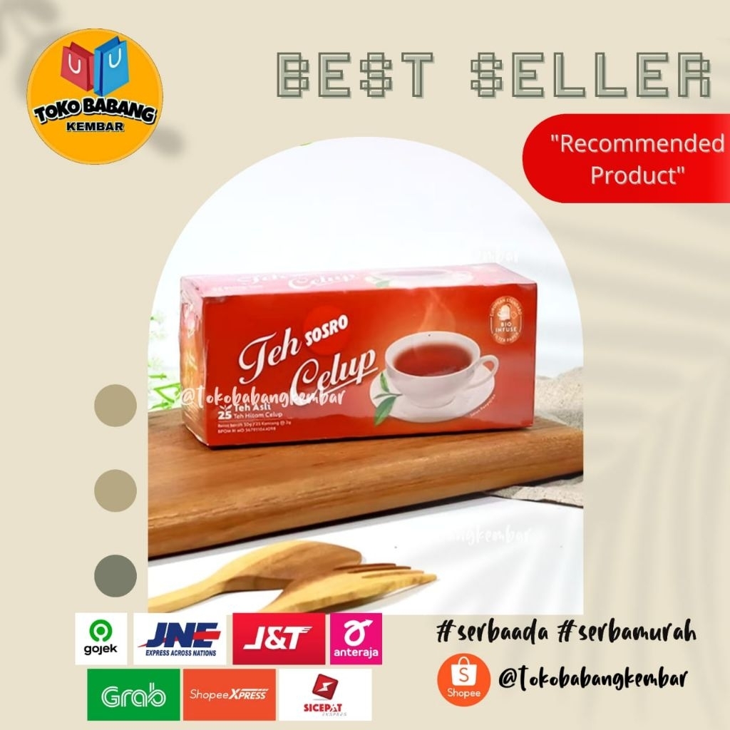 

Teh Celup Sosro Black Tea Kotak Isi 25 x 2 Gram