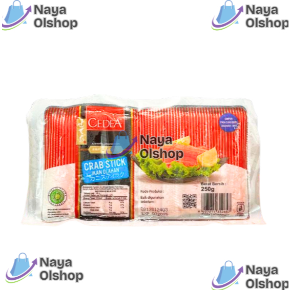 

Crabstick Cedeja Kecil Crab Stick Kani 250g Nuget Kepiting Stik Shabu Shabu Lembut Enak Halal Siap Saji Kuah / Kani