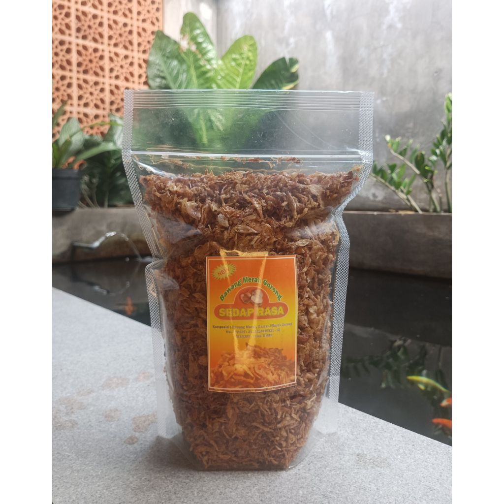 

Bawang Goreng Sedap Rasa Asli Nganjuk Kemasan 500 gram