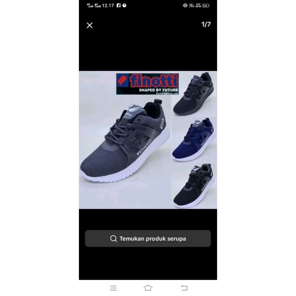sepatu running finotti