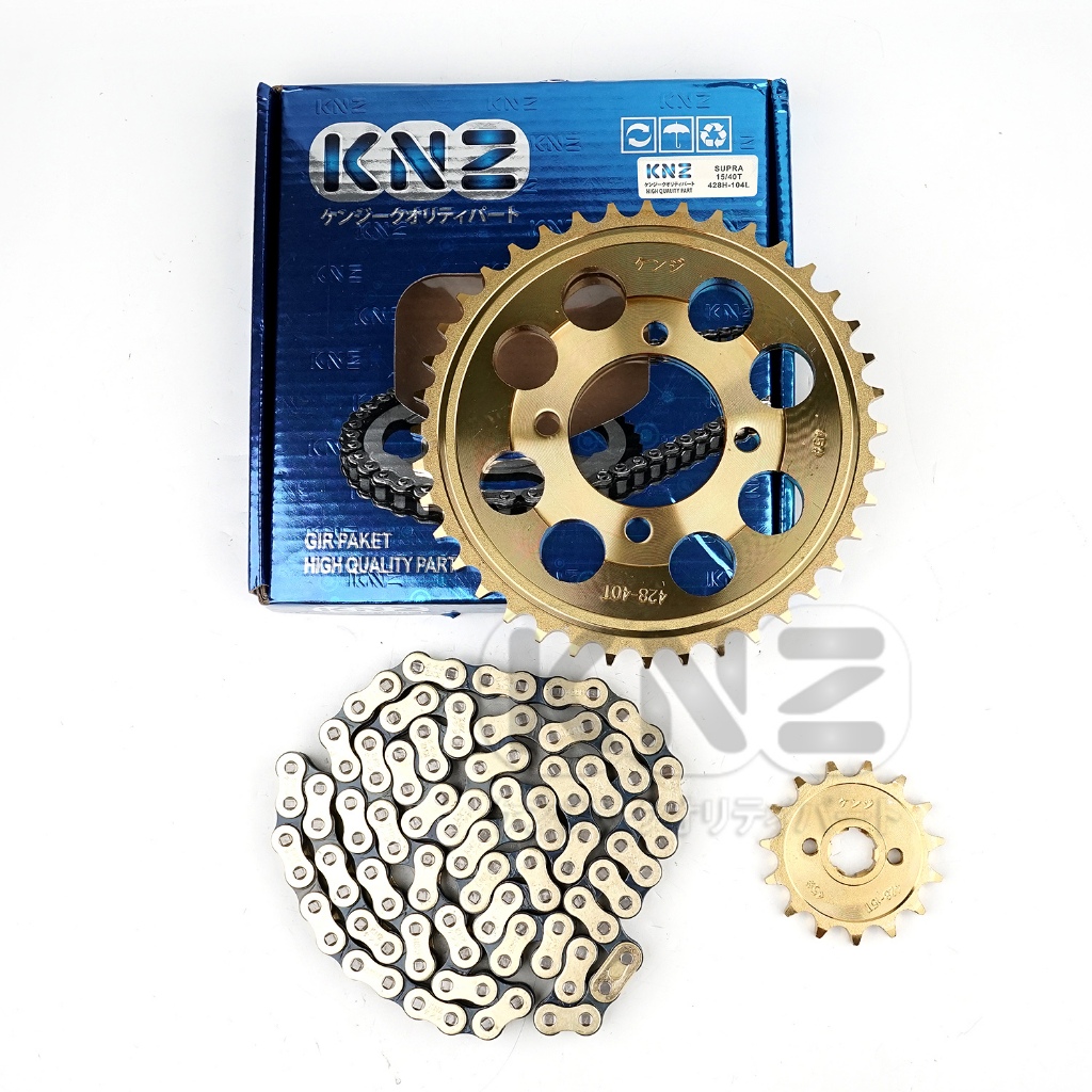 gir paket gear set supra lama supra x lama supra std 15 40t merek knz