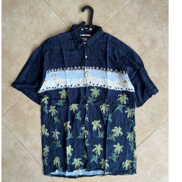 KEMEJA HAWAII NAVY SECOND