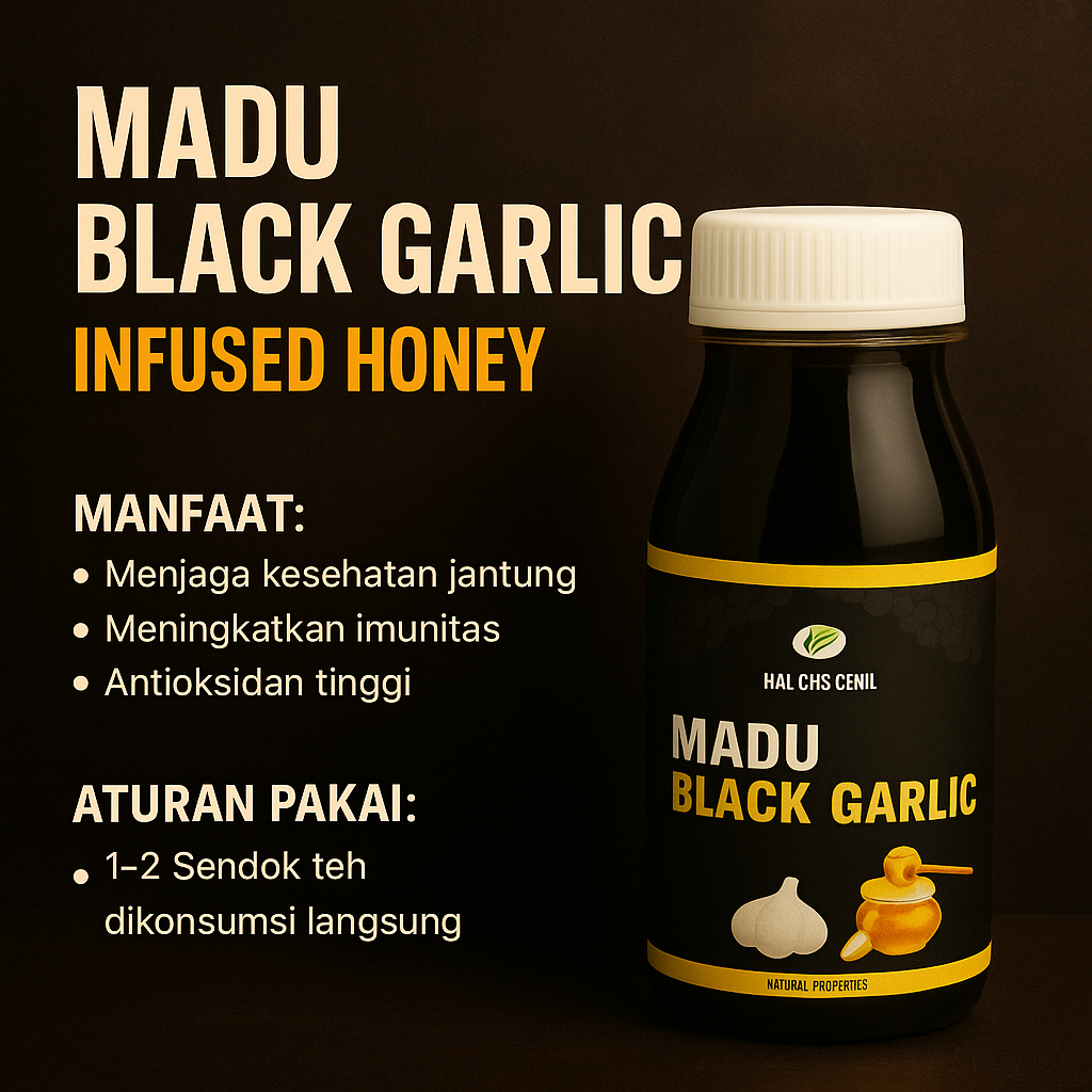 

Madu Black Garlic Infused Honey Madu Bawang Hitam Kating Penambah Stamina