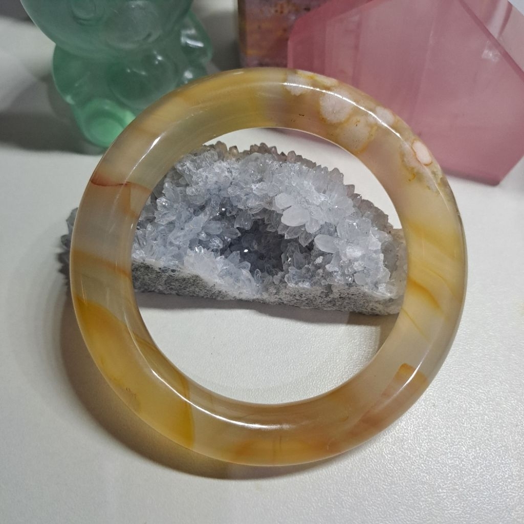 Bangle cherry Agate / Flower Agate 53,9 | Natural Stone