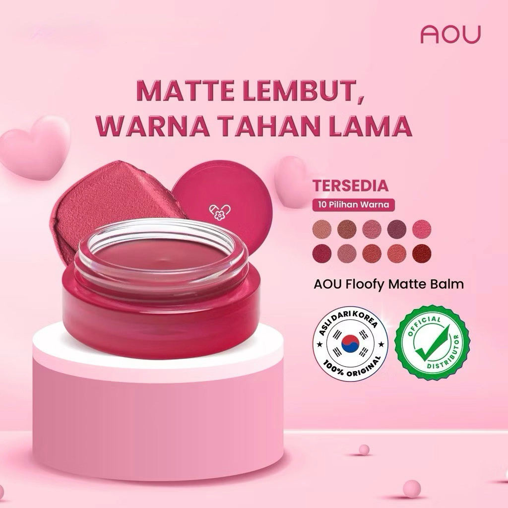 AOU Glowy Tint Balm / AOU Floofy Matte Balm - LIP BALM
