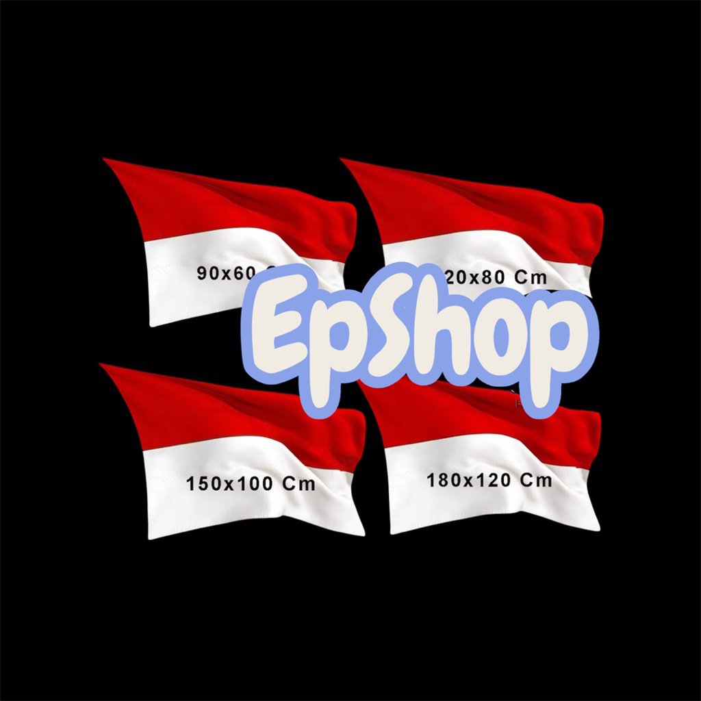 Bendera merah putih. kain satin. indonesia.