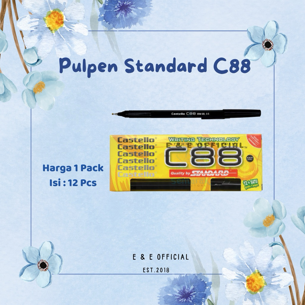 

PULPEN STANDARD C88 / PULPEN C88 CASTELLO HITAM / C88 BIRU