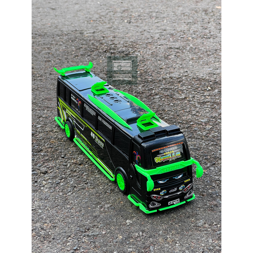 Bambam3D miniatur bus full modif rkc miniatur bus spek detail