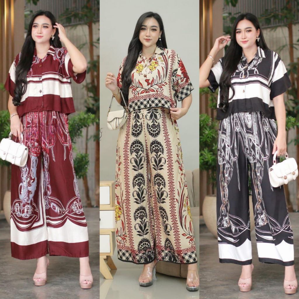 BAJU WANITA KEKINIAN VARISHA SET CROP