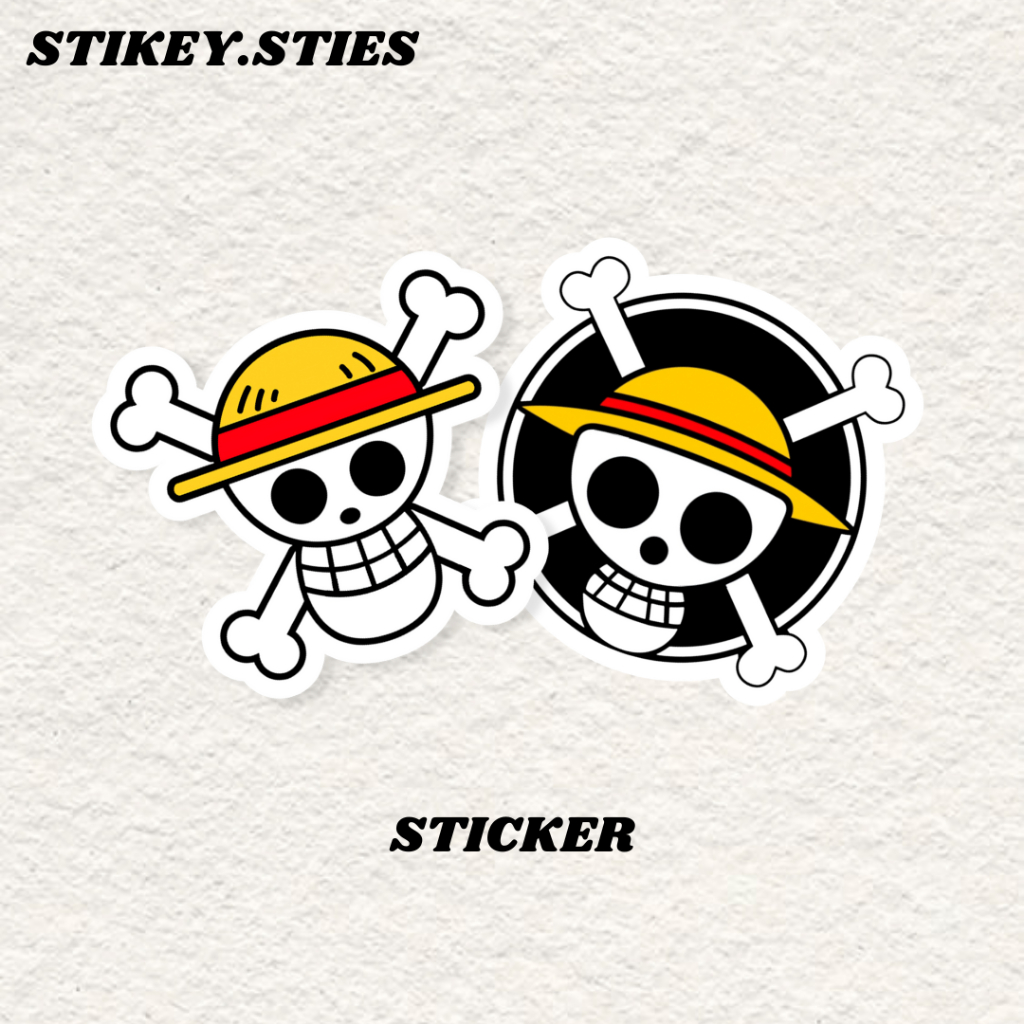 

STICKER MUGIWARA ONE PIECE AESTHETIC BRAND ANTI AIR VINYL / STIKER HELM LAPTOP HP MOTOR TUMBLR TAS KOPER