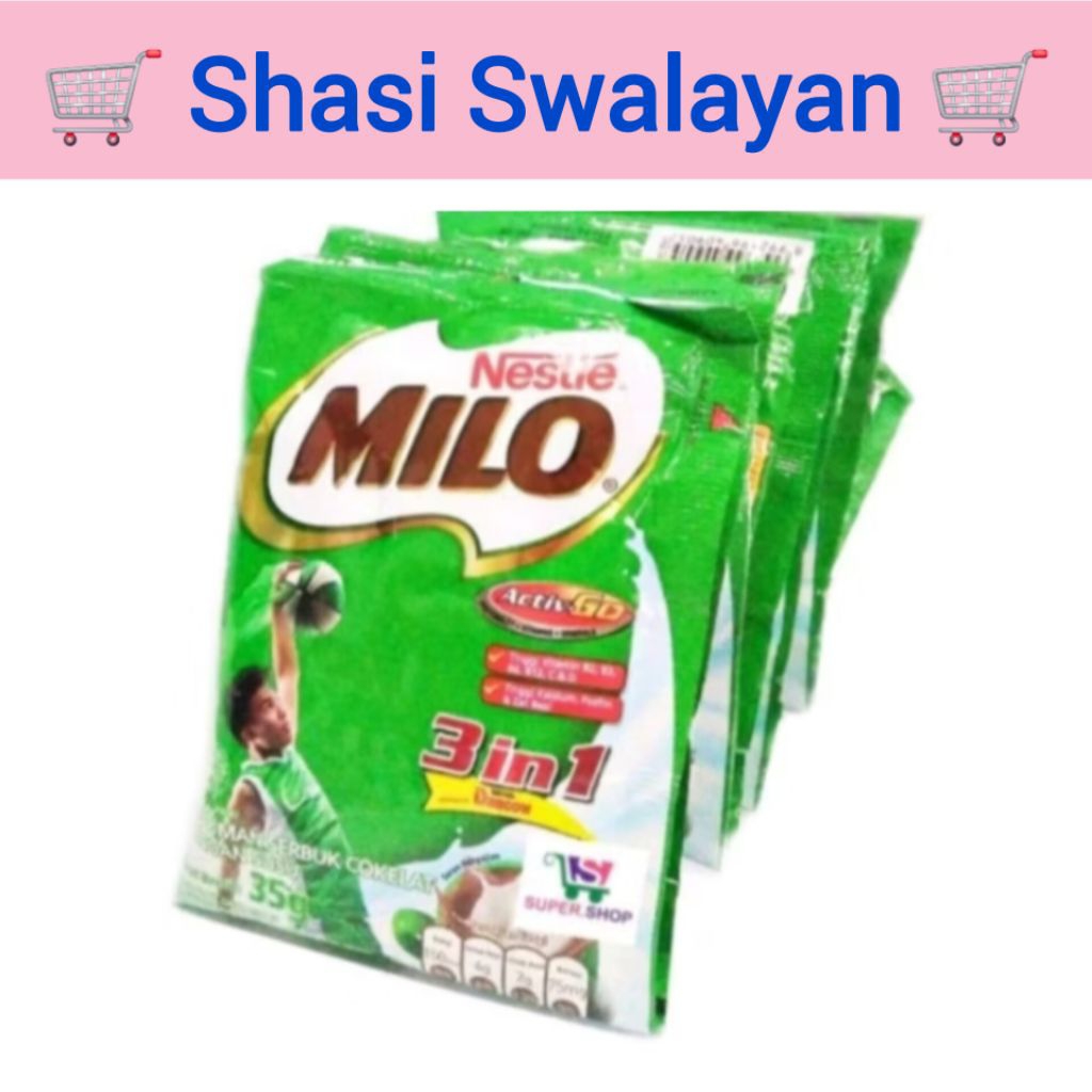 

Milo 3 in 1 Susu Renteng 34 gram X 10 sachet