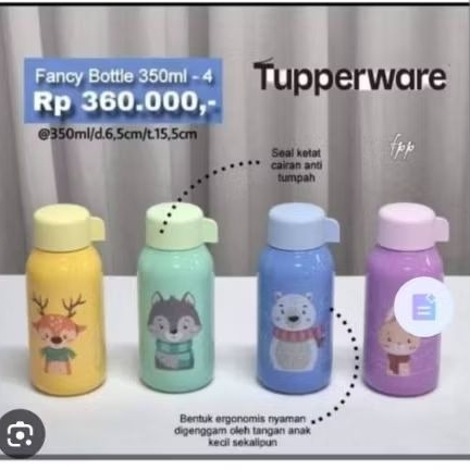 eco fancy bottle 350ml Tupperware (1pc)