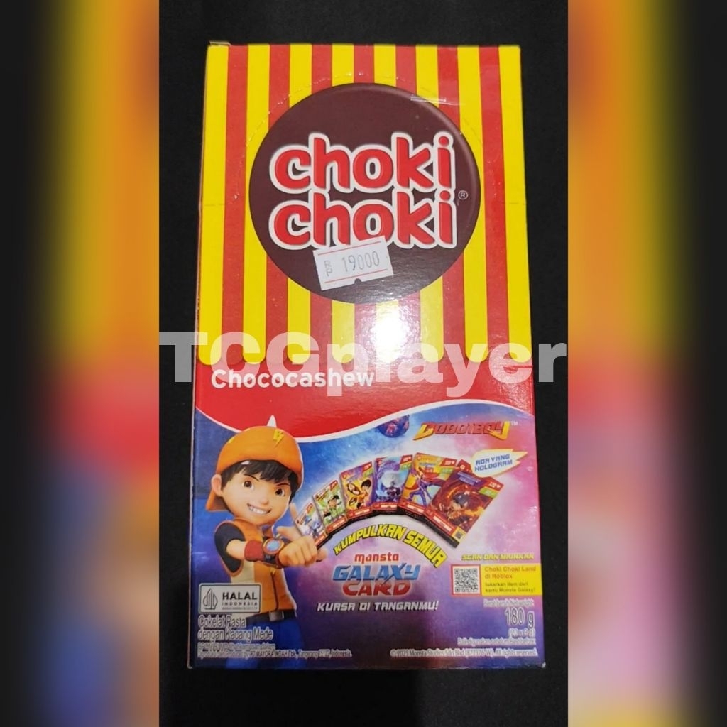 

Choki Choki ChocoCashew 2025 GT Tanpa Hadiah Bonus Kartu Boboiboy Coki Coki Choco Cashew 1 Box 20 Pcs