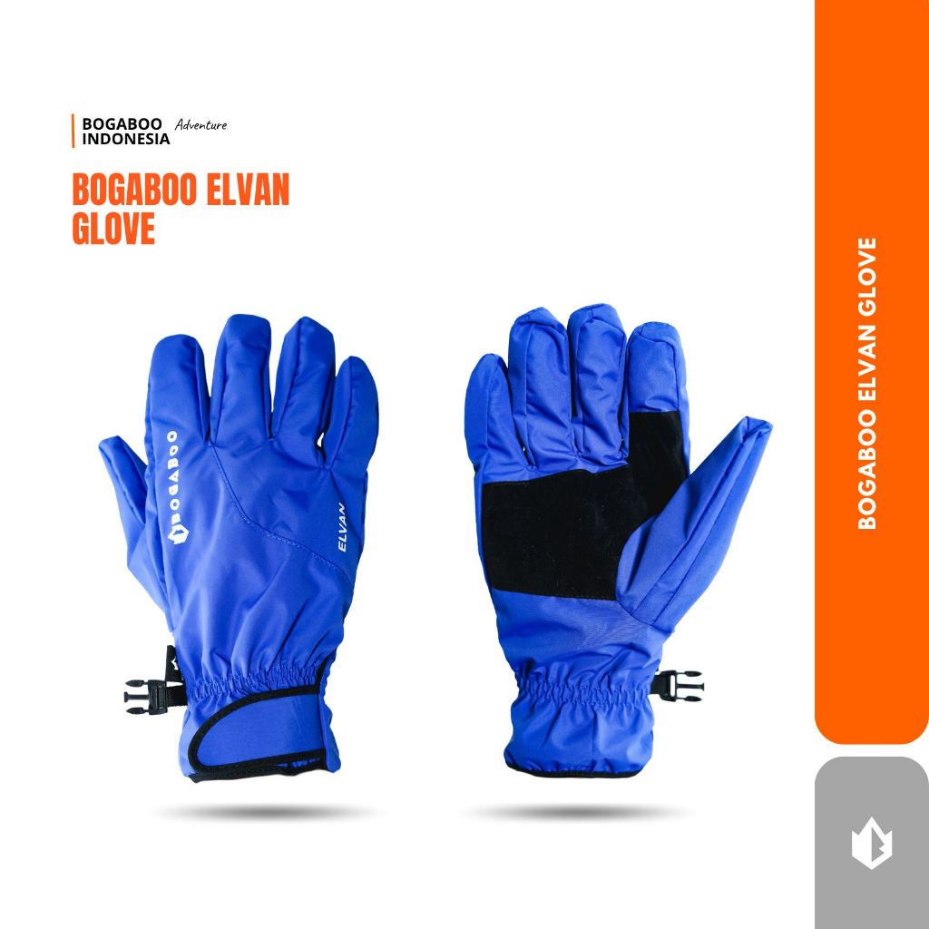 BOGABOO ELVAN sarung tangan gunung waterproof WINDPROOF BAHAN TASLAN BALON  - sarung tangan motor mu