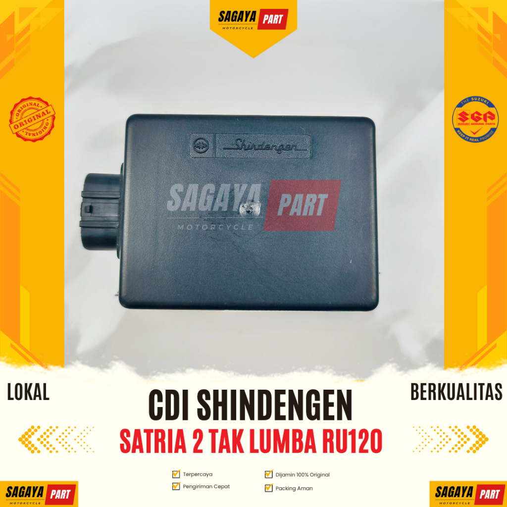 CDI Shindengen Satria 2 Tak Lumba RU120 / Satria Kotak – Non Ori High Quality KGD