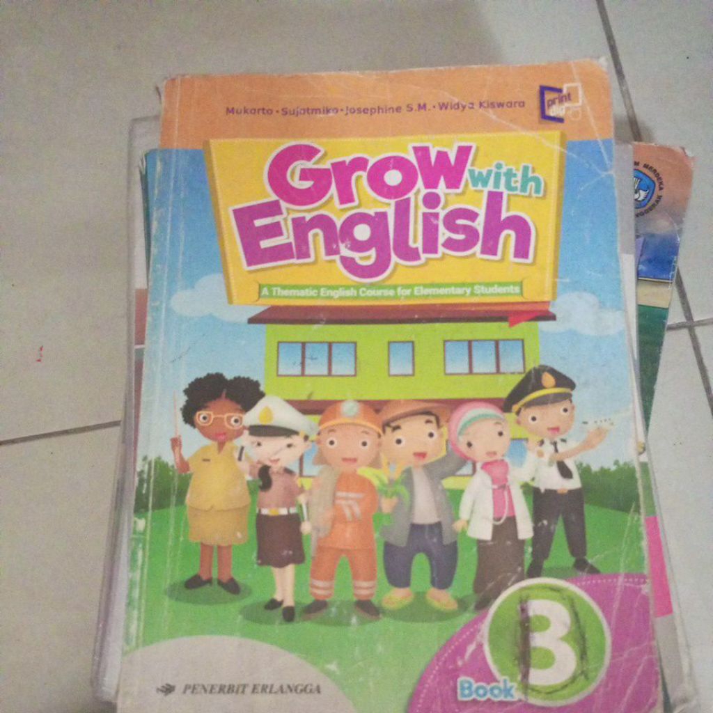 buku grow with english kelas 3 erlangga