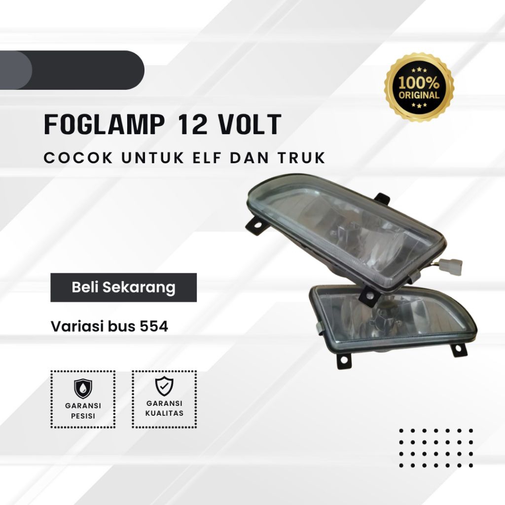 foglamp lampu kabut lampu bemper depan elf truck trek 12 v
